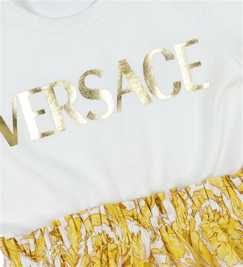 versace kleid weiß gold|Damenkleidung Exklusiv von Versace.